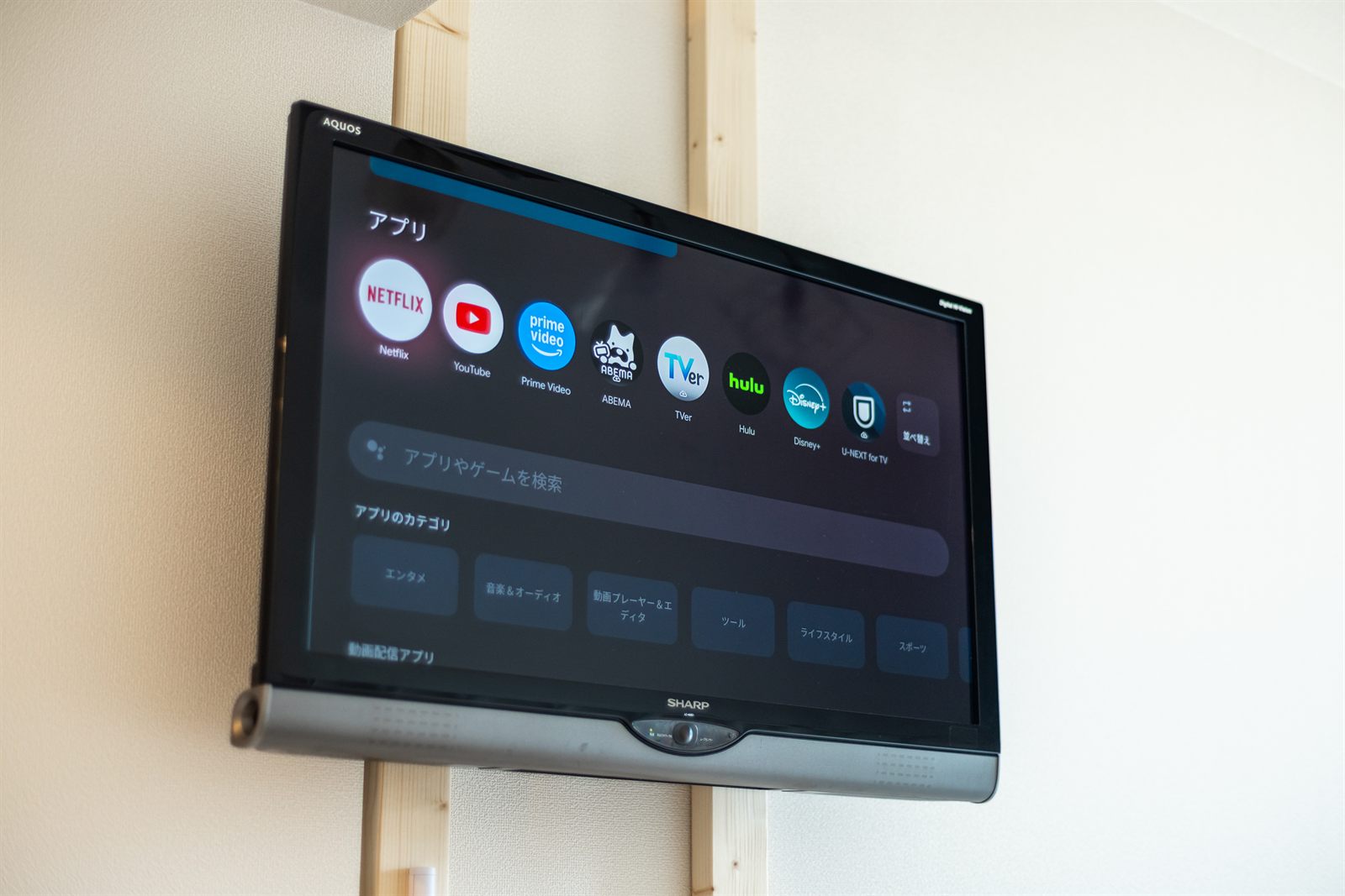 大型テレビ（動画配信対応）